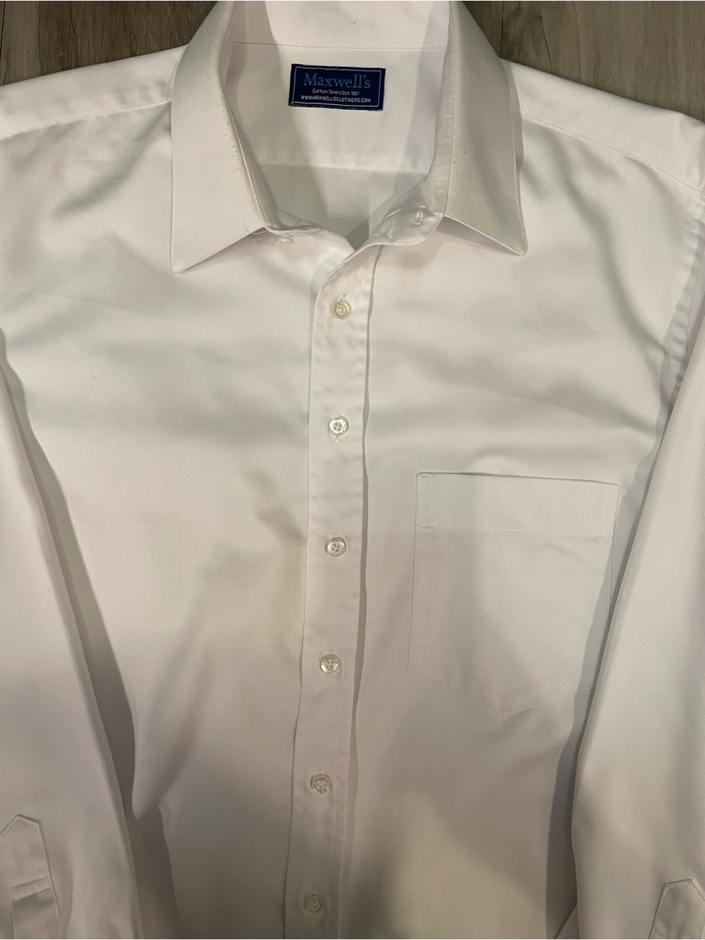 Men's White Classic Dress Shirt